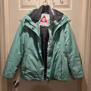 Gerry ski coat (has an inner coat too) mint green, size small